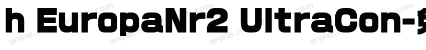 h EuropaNr2 UltraCon字体转换
